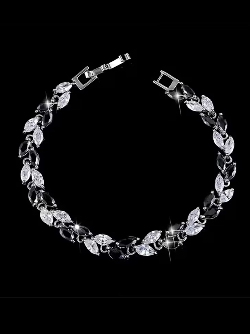 Silver-Tone tennis Bracelet - Elegant Women's Jewelry